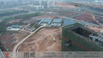 100萬(wàn)像素-深圳高新西中建五局施工現場(chǎng)塔吊安裝高速球監控演示